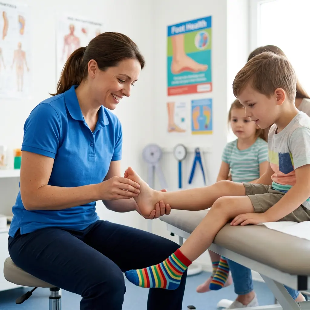 Kontrolna diagnostyka stóp dziecka